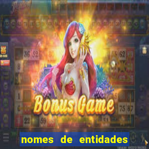 nomes de entidades do mal